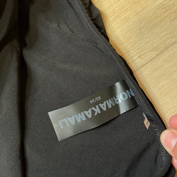 NORMA KAMALI Diana One-Shoulder Gown BLACK SIZE XS NEW - Picture 5 of 5